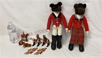Fox Hunt Christmas Ornaments & Shelf Sitter Dolls