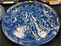 Blue Agate Swirl Plate