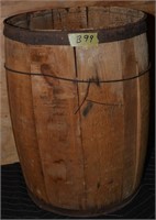 99B: Wood barrel 18” x 12 ½”