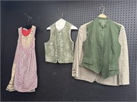 Jacket, Vest, and Dress