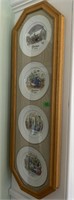 Royal Worcester Plates in frame