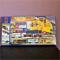 Blazing Rails HO Electric Train Set