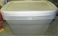 Lot of 3 Tubs with Lids 30 Gallon