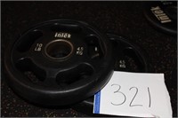 Set of (2) 10LBS INTEK Weight Plates
