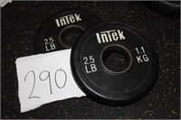 Set of (2) 2.5LBS INTEK Weight Plates