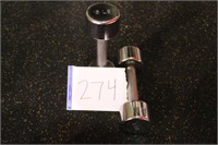 Set of (2) Silver 8LBS Dumbbells