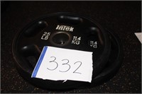 Set of (2) 25LBS INTEK Weight Plates