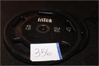 Set of (2) 45LBS INTEK Weight Plates