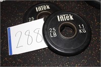 Set of (2) 2.5LBS INTEK Weight Plates