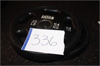 Set of (2) 25LBS INTEK Weight Plates