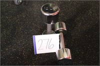 Set of (2) Silver 12LBS Dumbbells