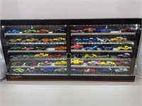 Hot Wheels Lighted Car Display with 48 Vehicles