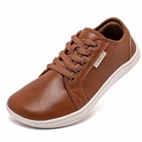 B982  HOBIBEAR Sneakers Leather Casual Shoes, Wide