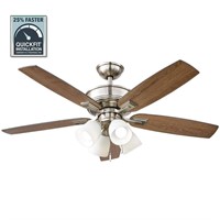 $114  Hampton Bay Devron II 52 in. LED Ceiling Fan