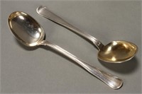 Pair of 19th Century Danish Silver Spoons,