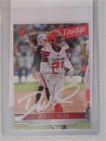 DENZEL WARD SIGNED AUTOGRAPHED CARD JSA COA