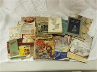 LOT OLD COOKBOOKS, RECIPE BOOKLETS