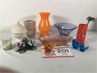 Colorful Selection of Glassware