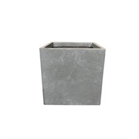 10 in. Slate Gray Concrete Planter