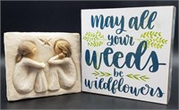 NEW Willow Tree Friendship & Wood Décor (2)