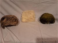 Feather Hats & Fur Warmer