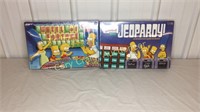 The Simpsons Wheel Of Fortune game and Jeopardy