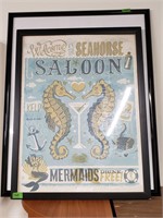 Seahorse Salloon Home Bar Poster