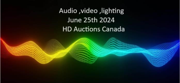 HD Auctions Canada audio video lighting  (07/09/24)