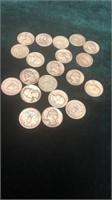 Lot of 20 Silver Quarters 1952