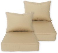 Sunshine Outdoor Patio Seat Cushions 2 Pack