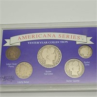 AMERICANA SERIES COIN COLLECTION 
BARBER HALF,