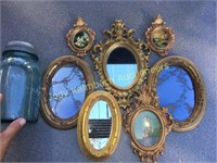 Retro modern oval mirror frames & more