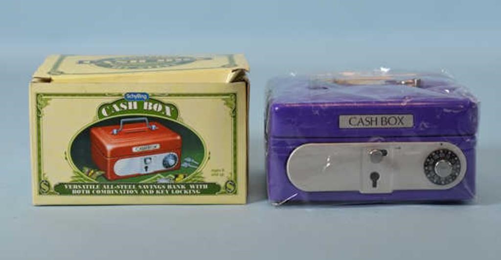 Purple Schylling Cash Box,  NIP