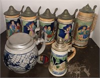 Lot w/ Vtg Steins incl Monticello, Dee Bee