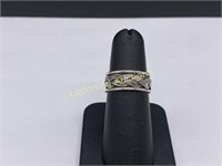 STERLING SILVER BRAIDED RING