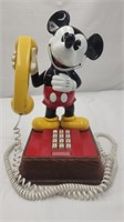 Vintage Mickey Mouse Phone, Bottom Needs Screws,