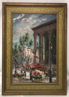 R. Duvernois Paris Oil On Canvas In Frame