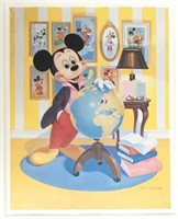 Large Framed print of Mickey Mouse.