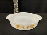 Vintage Fire King Golden Wheat Dish
