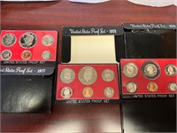 QTY 3 US Proof Sets 1977 / 1978 / 1979