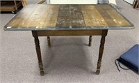 Vintage Worn Mahogany Breakfast Table