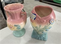 Two Hull Pottery Flower Vases