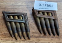 2 5 ROUND CLIPS OF 8X56R RIFLE CARTRIDGES