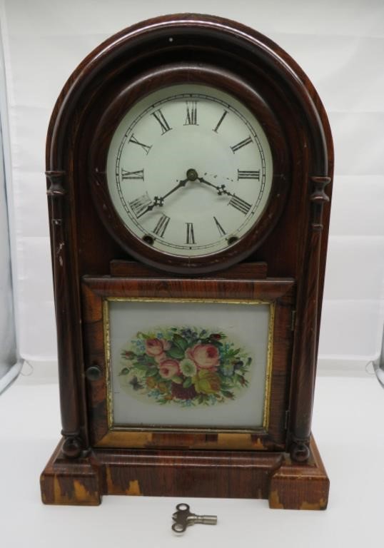 1874 Ansonia Eight-Day Clock w/ Key -18" Untested