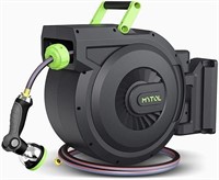 MYTOL Retractable Garden Hose Reel, 1/2in x 100ft