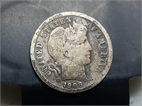 OF) 1908 Silver Barber dime