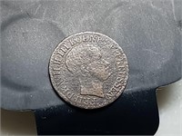 OF) 1833 German states Prussia 1/2 silver groschen