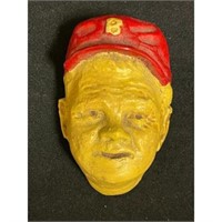 Vintage Babe Ruth Boston Red Sox Chalk Head 3"