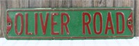 Oliver Road Metal Sign