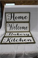 HOME WELCOME BAKERY KITCHEN SIGN